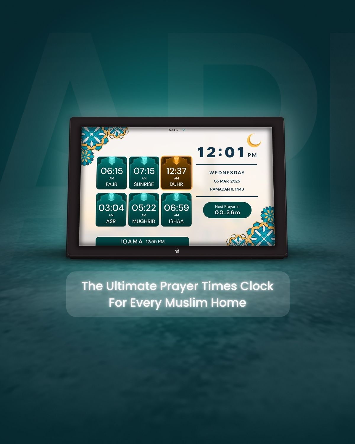 prayer times clock - athan clock